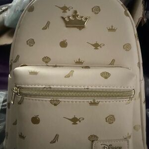 Loungefly Cream and Gold Princess Backpack